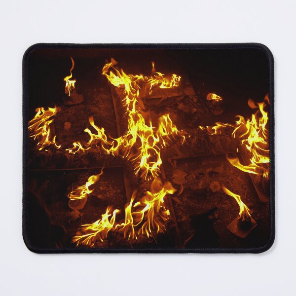 Item preview, Burning swastik Flames canvas print designed and sold by ZengoClub.
