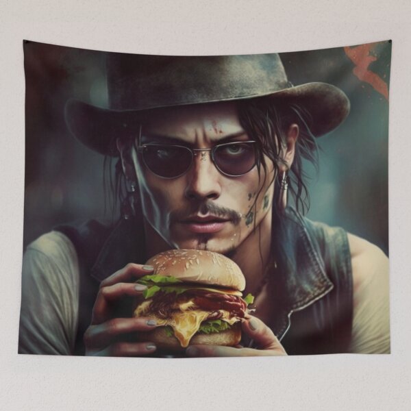 Item preview, Joni Deep is eating a hamburger designed and sold by Just-Imagine1.