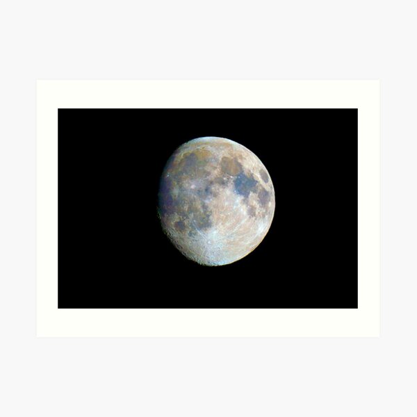 moon in colour Art Print