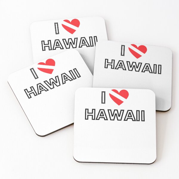 Artikelvorschau, Ich LIEBE Hawaii-Tauchflagge entworfen und verkauft von Nostraw.