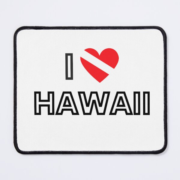 Item preview, I LOVE Hawaii Scuba Diving Flag designed and sold by Nostraw.
