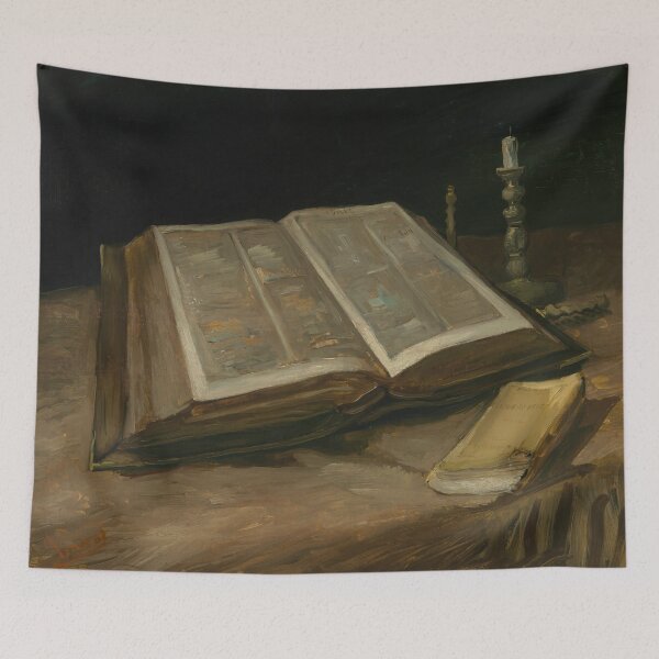 Item preview, Still Life with Bible (Stilleven met bijbel) by Van Gogh circa 1885 designed and sold by Forever-Collie.