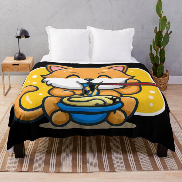 Item preview, kawaii cat eating noodles designed and sold by Colorful Dreams.