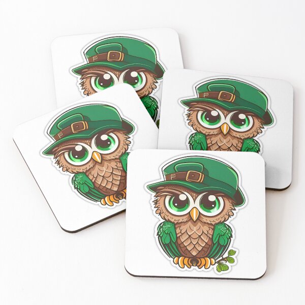 Item preview, St Patricks Day Themed Owl designed and sold by Ou-SunShine.