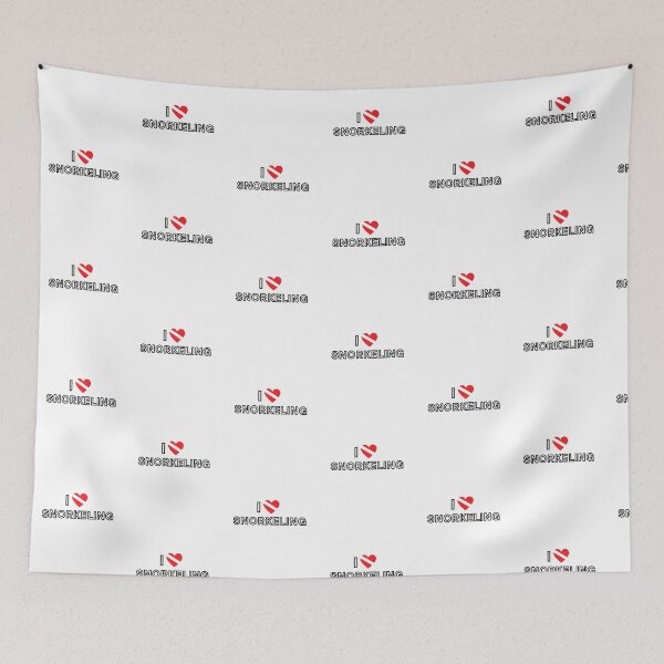Item preview, I LOVE Snorkeling Scuba Diving Flag designed and sold by Nostraw.