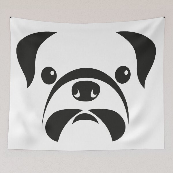 Item preview, black dog head designed and sold by andrew JOHNSEN.