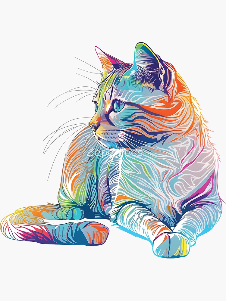 HubirdSall 45Pcs Cats Make-a-Face Stickers Make You Own Cats Holograph