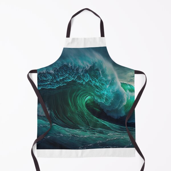 Item preview, Stormy Malachite Green Ocean designed and sold by tejaspawar.