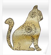 Póster Mandala Cat