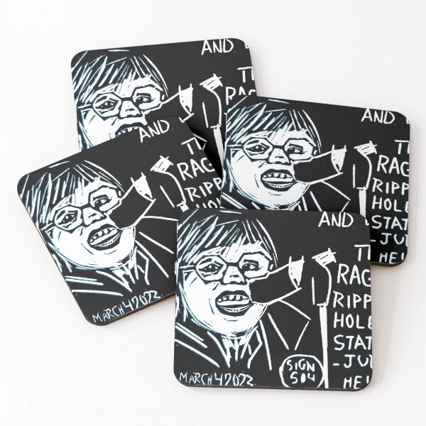 Item preview, Black & White Judy Heumann Tribute Linocut Print designed and sold by Antottks.