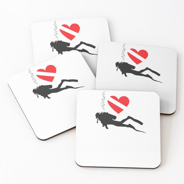 Item preview, I LOVE Scuba Diving Flag designed and sold by Nostraw.