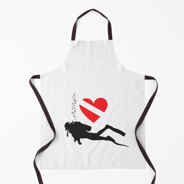 Item preview, I LOVE Scuba Diving Flag designed and sold by Nostraw.