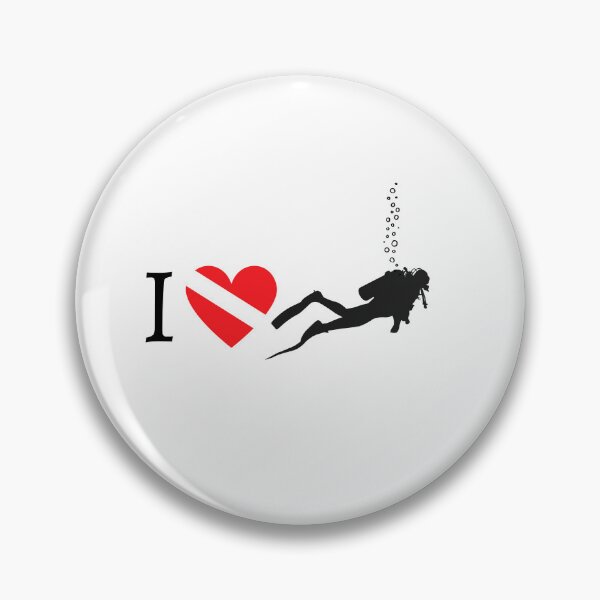 Item preview, I LOVE Scuba Diving Flag designed and sold by Nostraw.