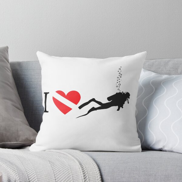 Item preview, I LOVE Scuba Diving Flag designed and sold by Nostraw.