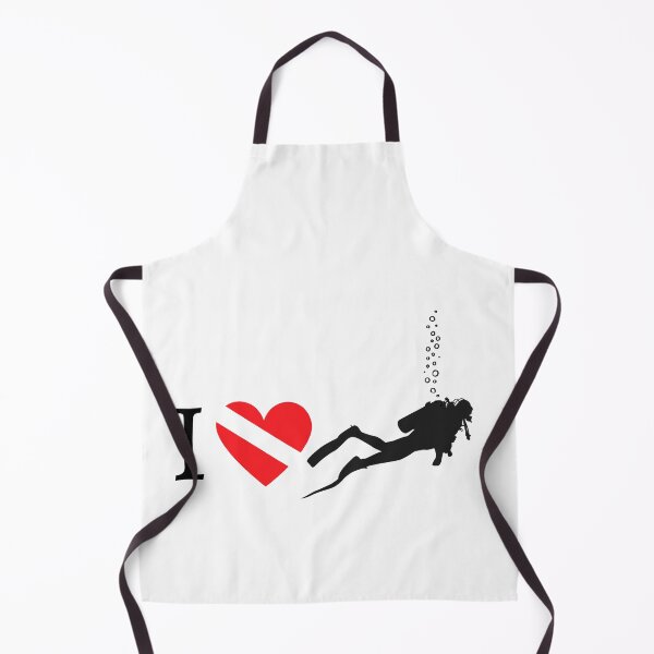 Item preview, I LOVE Scuba Diving Flag designed and sold by Nostraw.