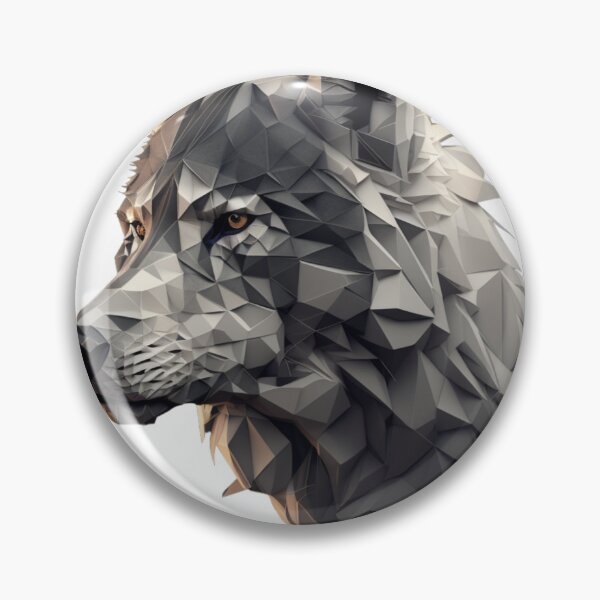 Item preview, polygon wolf head designed and sold by OKR1M.