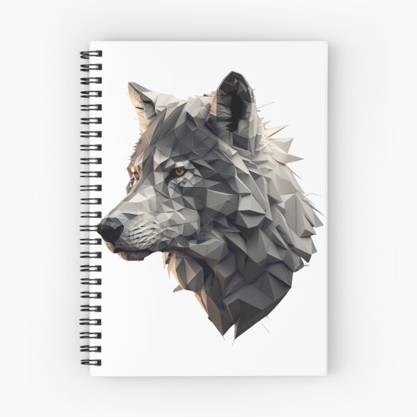 Item preview, polygon wolf head designed and sold by OKR1M.