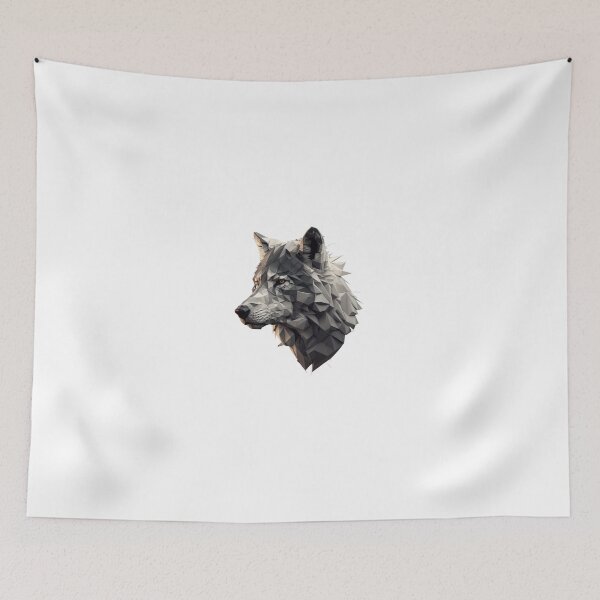 Item preview, polygon wolf head designed and sold by OKR1M.