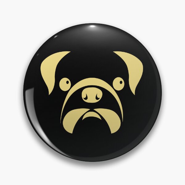 Item preview, golden dog head designed and sold by andrew JOHNSEN.