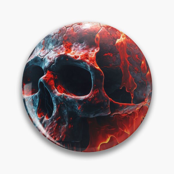 Item preview, Burning skull designed and sold by tejaspawar.