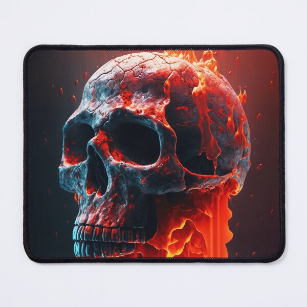 Item preview, Burning skull designed and sold by tejaspawar.