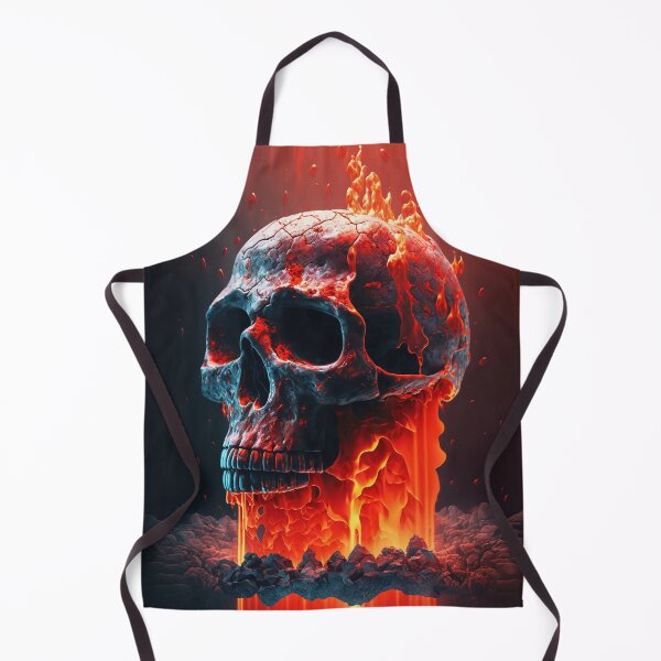 Item preview, Burning skull designed and sold by tejaspawar.