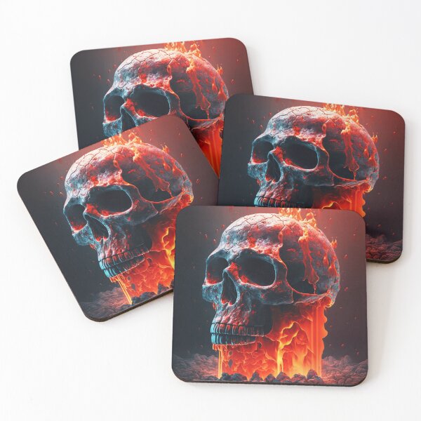 Item preview, Burning skull designed and sold by tejaspawar.