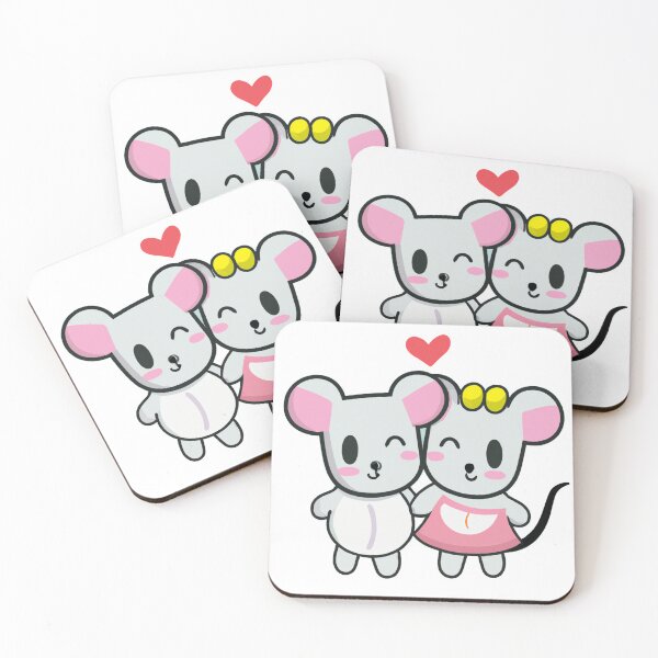 Item preview, Cute Mouse Love Couple designed and sold by mabdulrabn.
