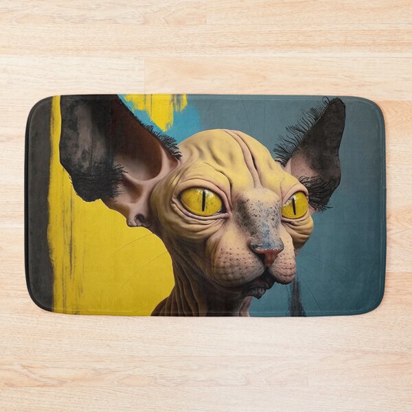Item preview, Colorful magical Peterbald Cat designed and sold by bellabitis.