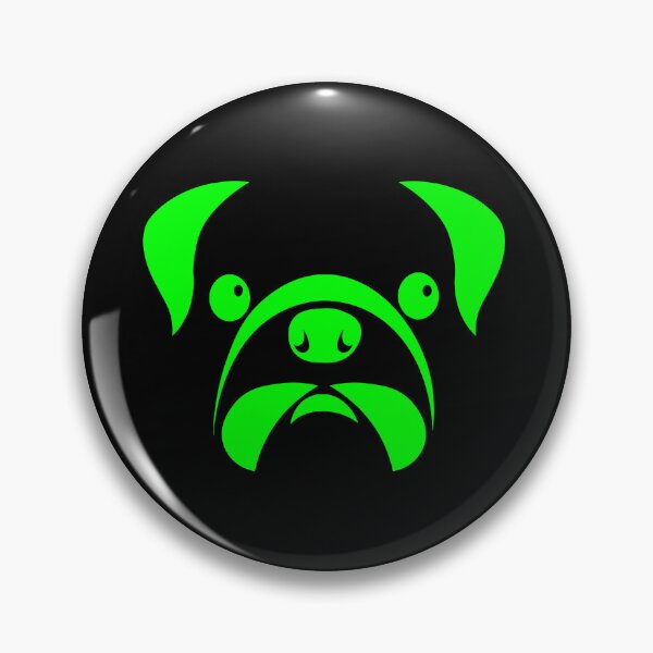 Item preview, green dog head designed and sold by andrew JOHNSEN.
