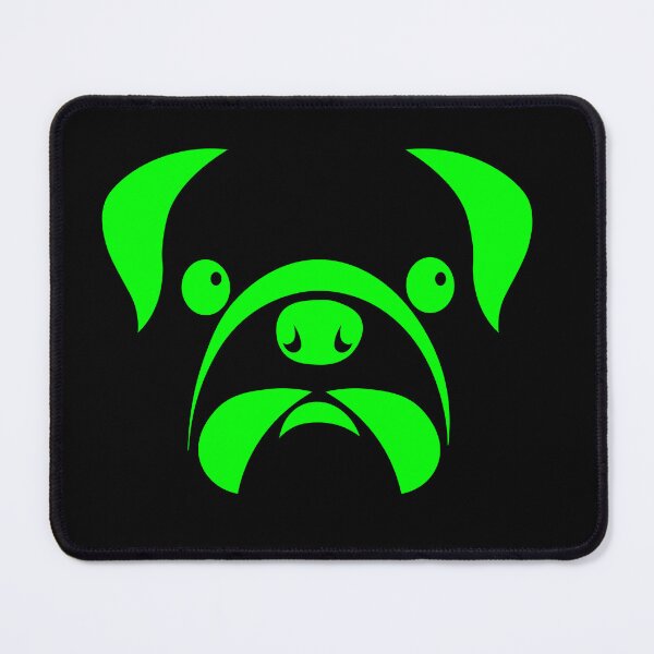 Item preview, green dog head designed and sold by andrew JOHNSEN.