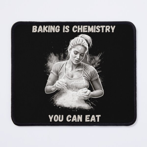 Item preview, Baking is chemistry you can eat cute baker girl designed and sold by VectorPower.
