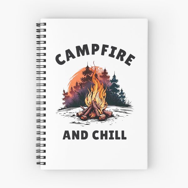 Item preview, CAMPFIRE AND CHILL - funny camping designed and sold by KatisDesign.