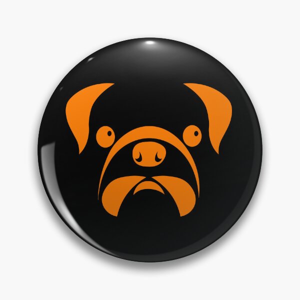 Item preview, orange dog head designed and sold by andrew JOHNSEN.