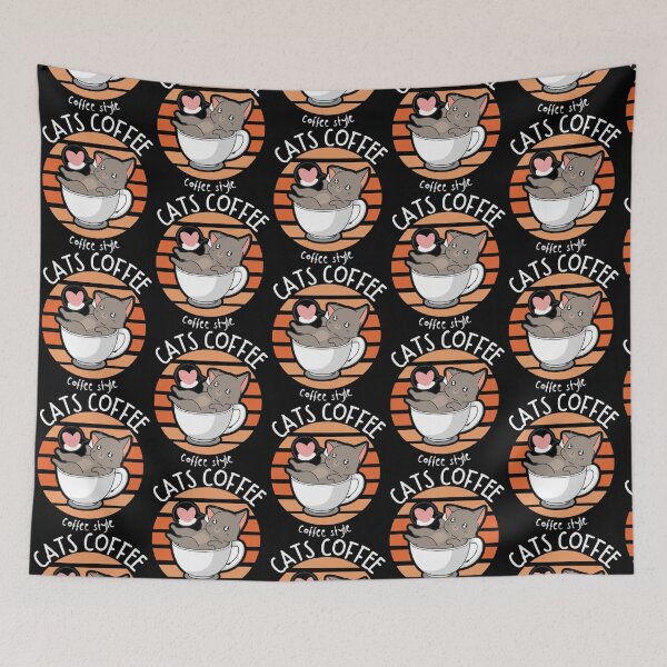 Item preview, Cats Coffee       designed and sold by BiblioFoxstore.