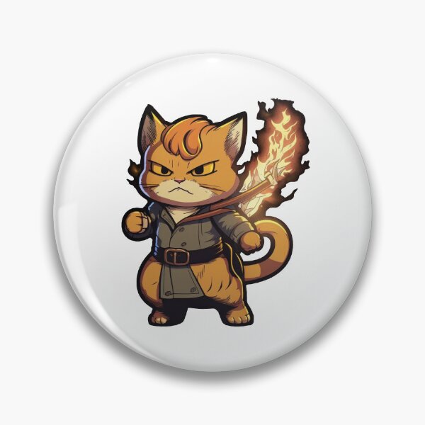 Item preview, Fire Cat Hero Flame designed and sold by amtstickers.