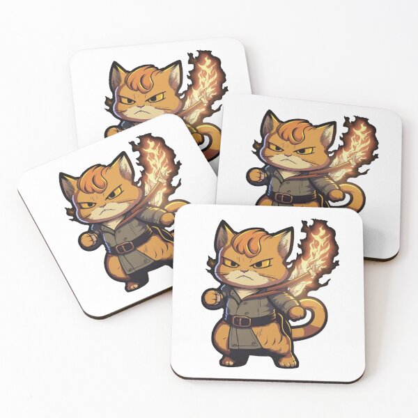 Item preview, Fire Cat Hero Flame designed and sold by amtstickers.