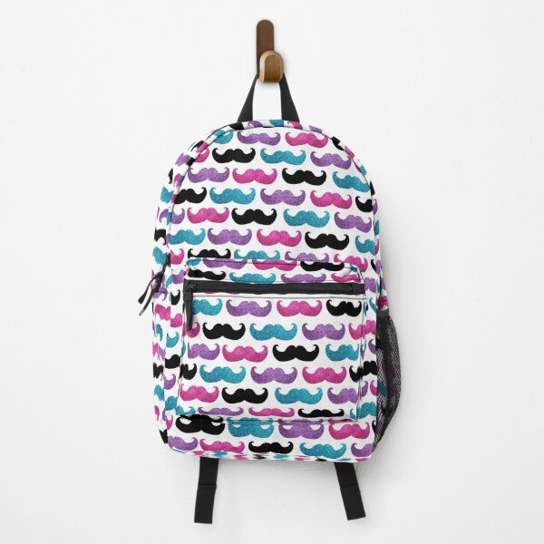 Item preview, Mustache Pattern Pink Purple Blue and Black Moustaches designed and sold by inspirationzgal.
