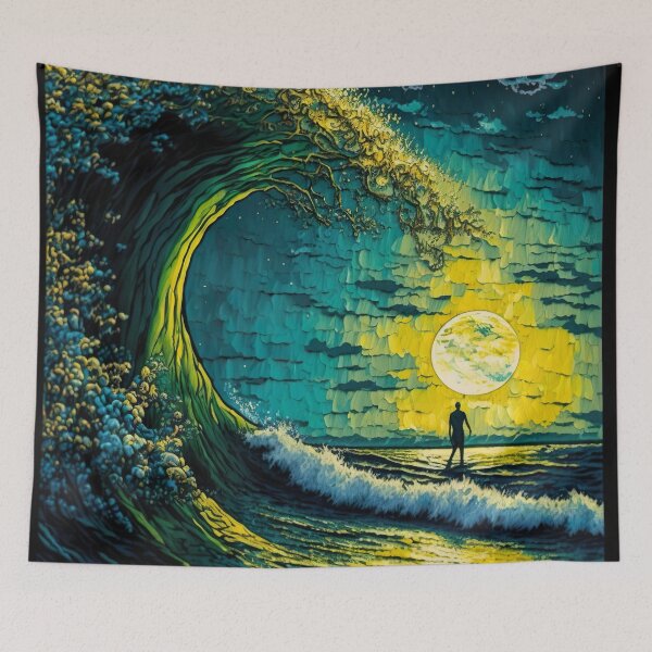 Item preview, Surfing in the moonlight designed and sold by KrisG-Art.