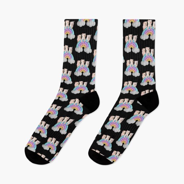 Item preview, Cute Kitten with glitter rainbow designed and sold by BiblioFoxstore.