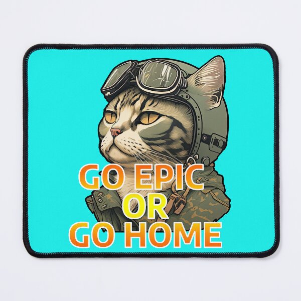 Item preview, Epic cat, aviator designed and sold by BiblioFoxstore.