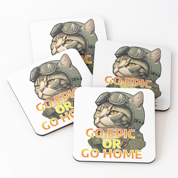 Item preview, Epic cat, aviator designed and sold by BiblioFoxstore.