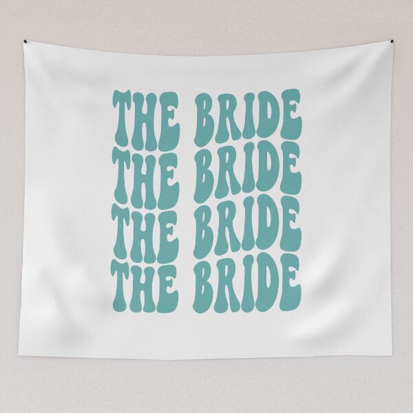 Item preview, The Bride Beachy Teal Retro Graphic Bridal Party Gifts for Bachelorette Party designed and sold by mysticblvd.
