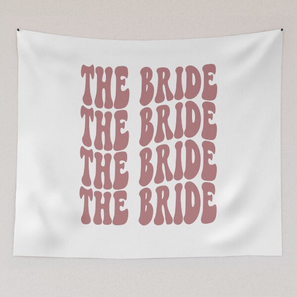 Item preview, The Bride Dusty Pink Retro Graphic Bridal Party Gifts for Bachelorette Party designed and sold by mysticblvd.