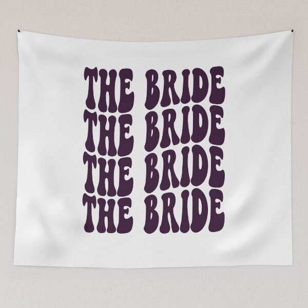Item preview, The Bride Purple Retro Graphic Bridal Party Gifts for Bachelorette Party designed and sold by mysticblvd.