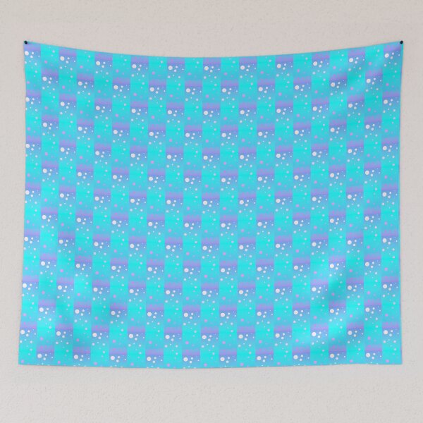 Item preview, Blue aqua modern abstract pattern | Blue dot geometric abstract pattern designed and sold by lausn.
