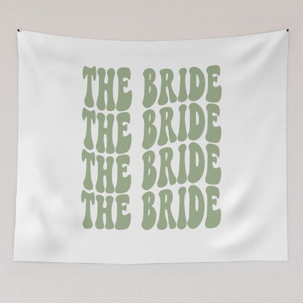 Item preview, The Bride Sage Green Retro Graphic Bridal Party Gifts for Bachelorette Party designed and sold by mysticblvd.