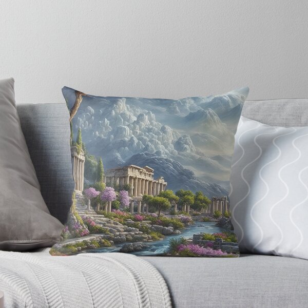 Item preview, Greek mythical clouds city painting designed and sold by RK - Shop.