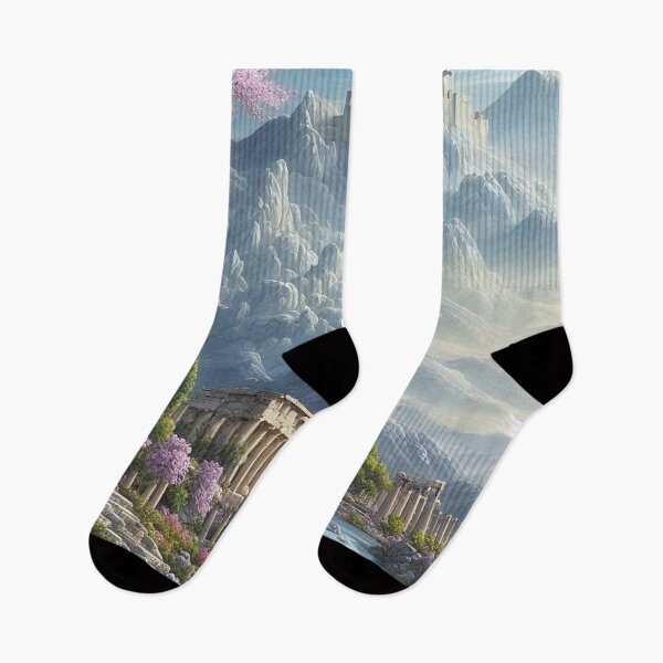 Item preview, Greek mythical clouds city painting designed and sold by RK - Shop.