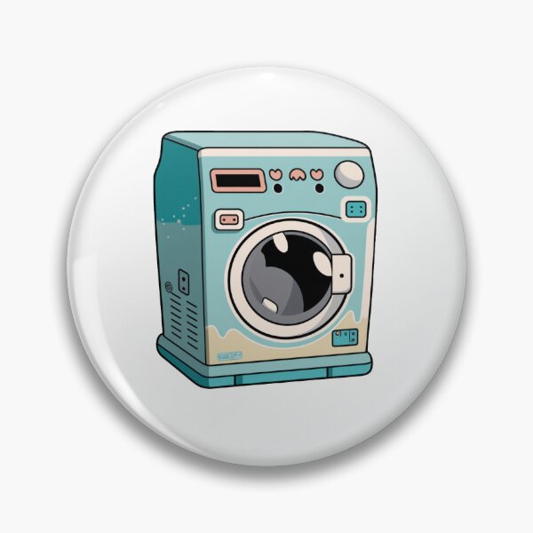 Item preview, Washing Machine Kawaii  designed and sold by amtstickers.